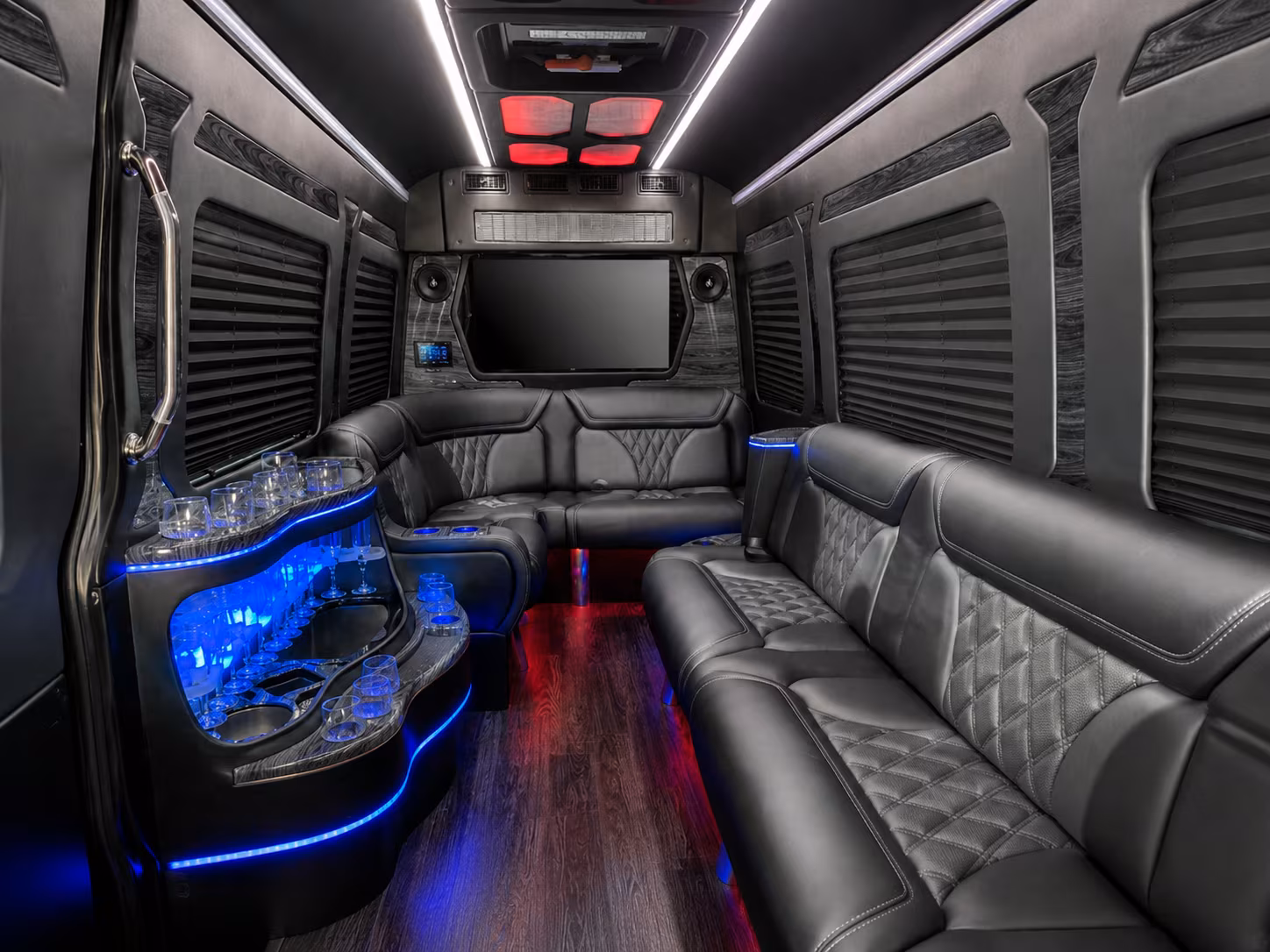 vancouver 30 passenger party bus interior