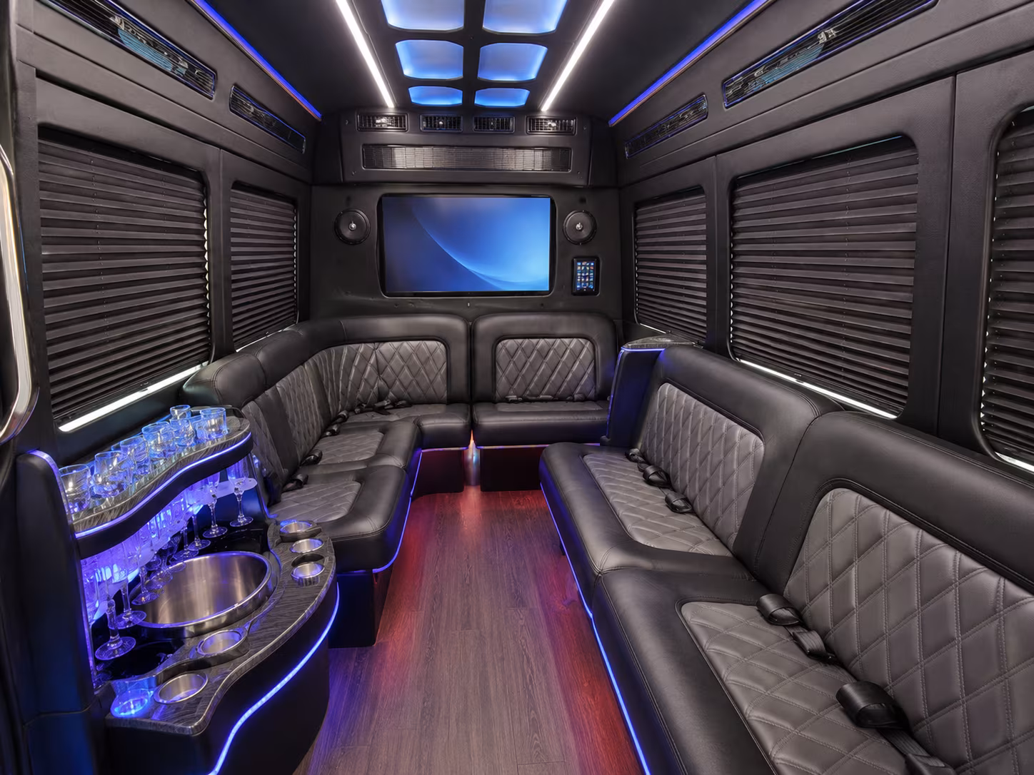 vancouver party bus interior